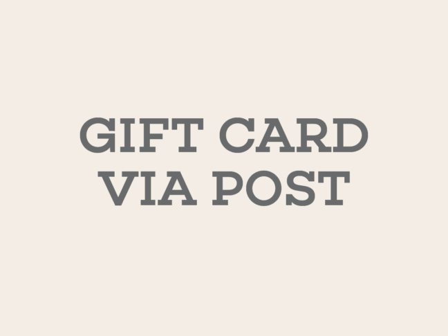 Gift Card via Post